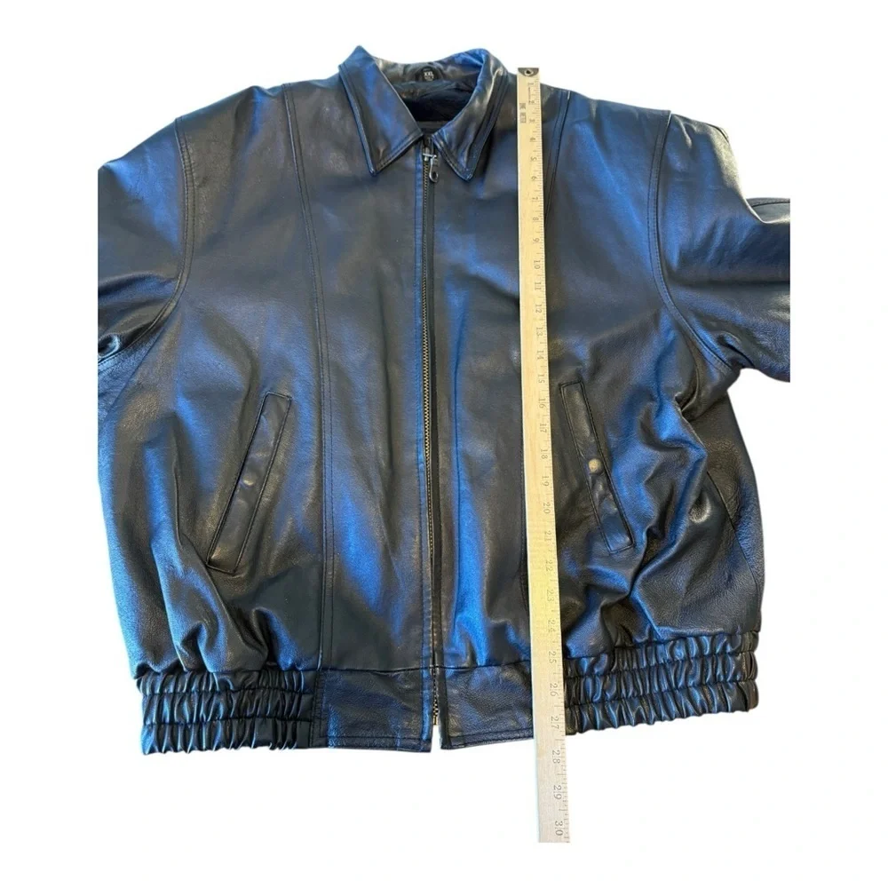 USA Bikers Dream Apparel Mens Size 2X Black Leather Motorcycle Jacket Thinsulate